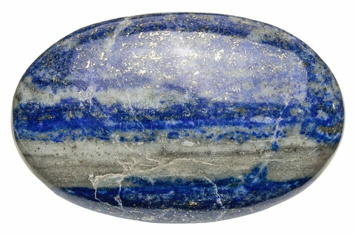 Polished Lapis Lazuli Palm Stone - Pakistan #187638